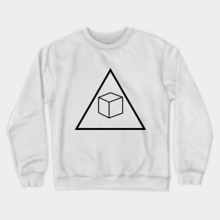 Delta Cubes (Abed's Design) Greendale Community College - Black Logo Crewneck Sweatshirt